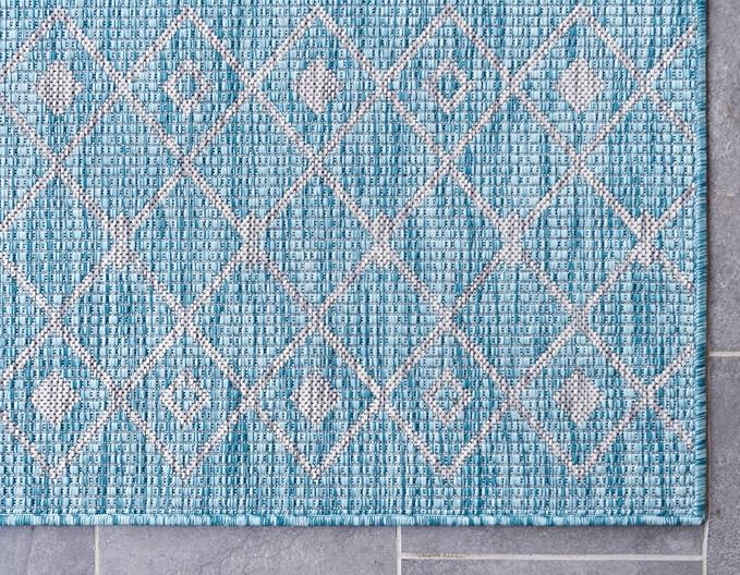 Unique Loom Outdoor Trellis Collection Area Rug - Image 7