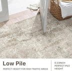 Washable Rug 5x7 Area Rug for Living Room Bedroom, Large Modern Abstract Rug - Image 2