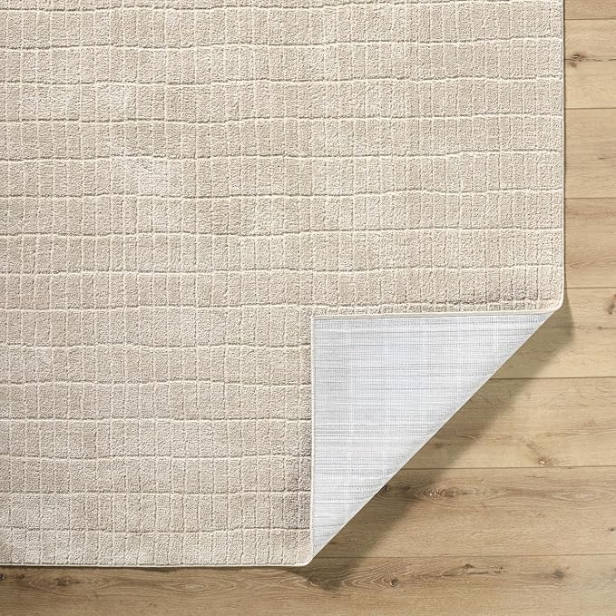 Livabliss x Our PNW Home Cascade Minimalist Striped Area Rug, Light Brown - Image 5