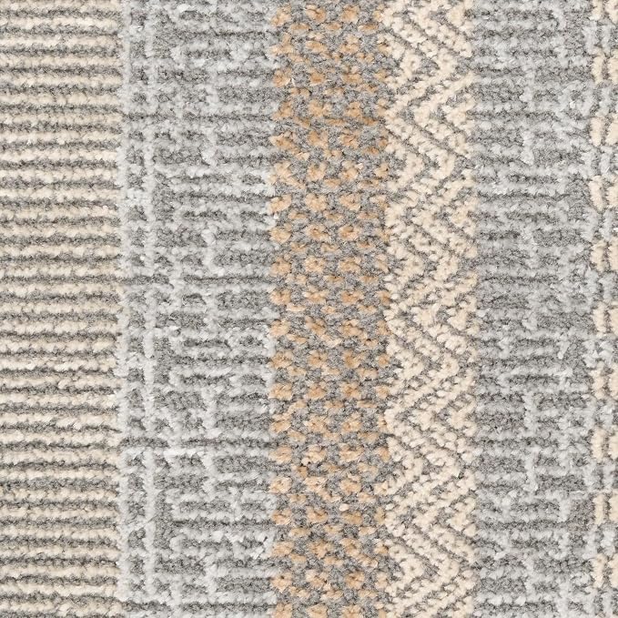 Nourison Home Nordic Grey Multicolor 4' x 6' Scandinavian Area Rug - Image 8