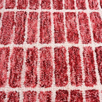 Hand-Tufted 100% Wool Area Rug – Unique Modern Geometric Grid Pattern, Soft - Image 7