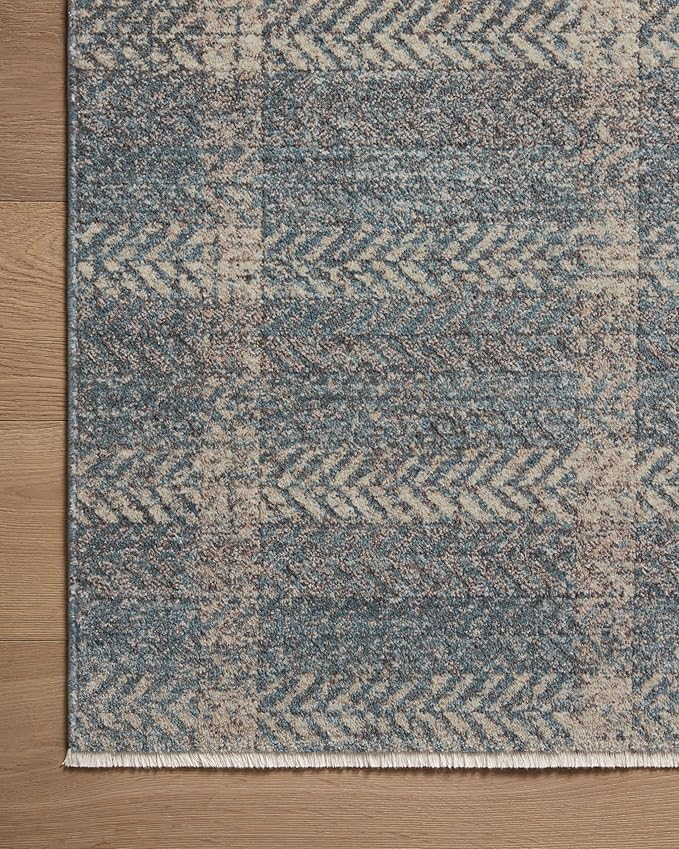 Loloi Angela Rose Ember Collection EMB-03 Blue/Beige 11'-6" x 15'-7" Area Rug - Image 4