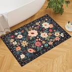 DUKINO 2x3 Rugs for Entryway, Floral Indoor Washable Door Mat, Non Slip Boho - Image 2