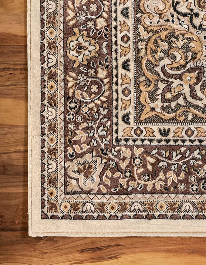 Unique Loom Reza Collection Traditional Persian Style Area Rug, Square 8' 0" x - Image 9