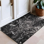 Rugshop Abstract Marble Shag Area Rug Anthracite Dark Gray 2' x 3' Ideal - Image 8