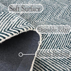 Modern Herringbone Chevron Collection Handcrafted Wool Area Rug - Image 6