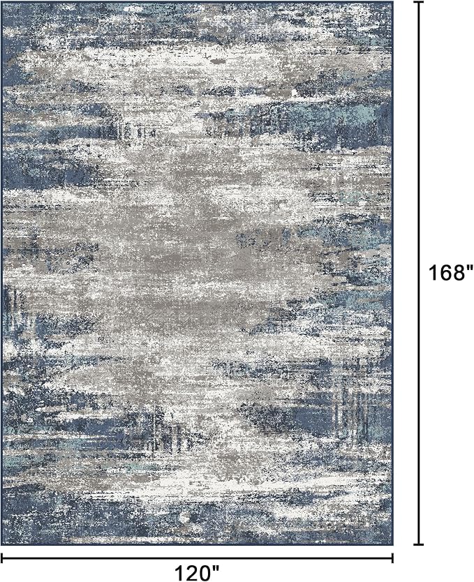 Bavni 10x14 Area Rugs, Modern Living Room Rugs, Large Machine Washable Rug - Image 2
