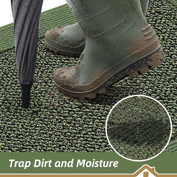BEQHAUSE Indoor Door Mat 36" x 60", Dirt Trapper Door Mats Non-Slip Entryway - Image 3