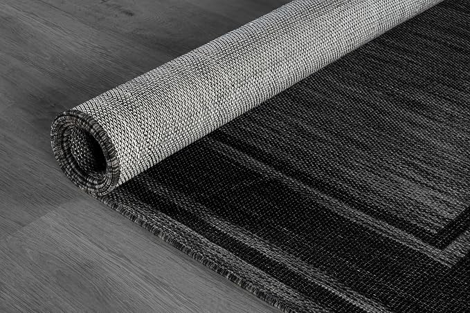 Beverly Rug Outdoor Rug 6x9 Modern Bordered Area Rugs - Image 7