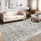 zesthome 10x12 Area Rugs, Stain Resistant Washable Rug, Ultra-Thin Rugs - Image 3