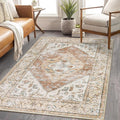 Lahome Boho Washable Living Room Area Rug 3x5 Throw Non-Slip Rugs by Lahome