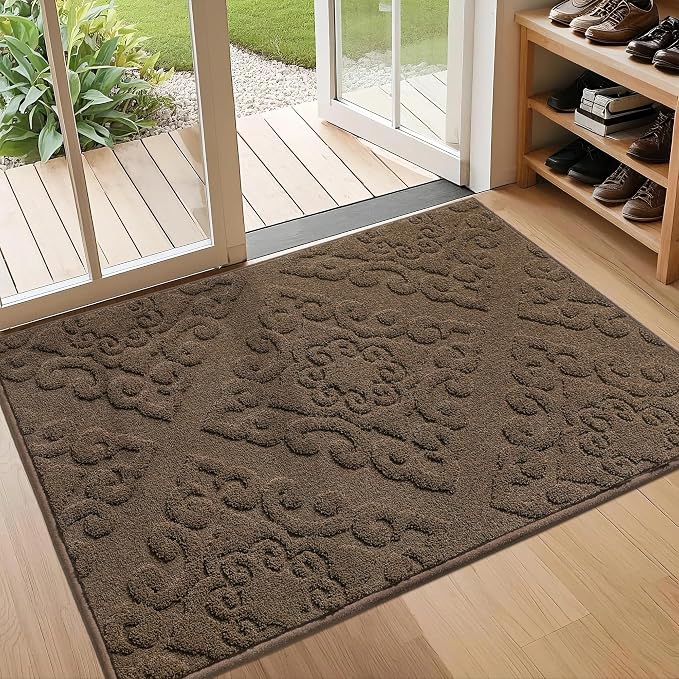 COSY HOMEER Door Mat 32”x48”, Absorbent Dirt Trapper Entryway Rugs, Non-Slip by COSYHOMEER