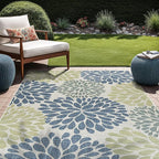 Beverly Rug Outdoor Rug 9x12 Modern Exotic Tropical Leaf Area Rugs - Image 7