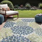 Beverly Rug Outdoor Rug 8x10 Modern Exotic Tropical Leaf Area Rugs - Image 3