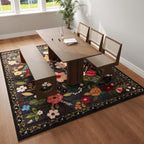 Rugcomf Living Room Rug 5x7 Rug Machine Washable Boho Area Rug Non Slip Floral - Image 6