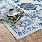 Fame Living Navy Blue Oushak Rug, Large Area Rugs - Image 8