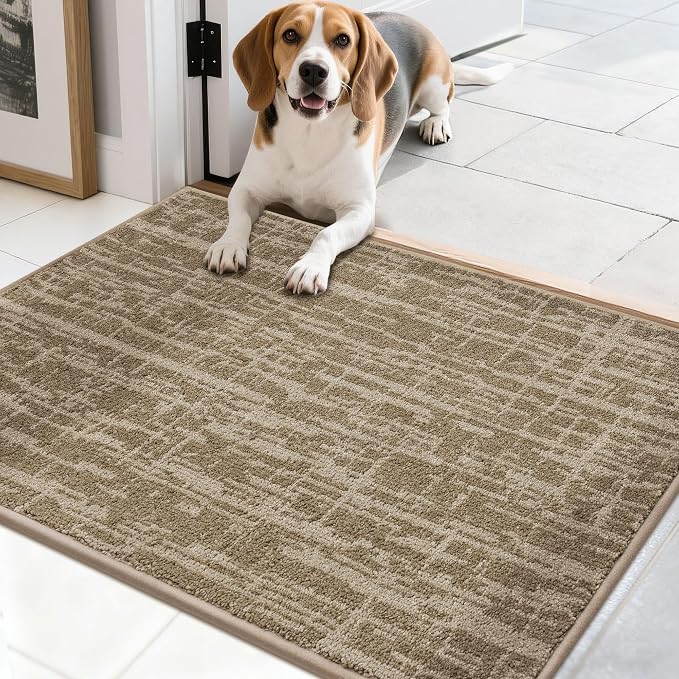 COSY HOMEER-Door-Mat Dirt Trapper Entryway Rugs 20"x32" Non Slip Washable by COSYHOMEER
