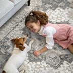 GENIMO 8x10 Area Rugs for Living Room, Machine Washable Non Slip Vintage Rugs - Image 3