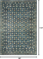 Loloi Rifle Paper Co. Eden Collection EDE-03 Lattice Indigo 7'-6" x 9'-6" Area - Image 2