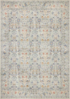 Washable Living Room Rug: 9x12 Boho Floral Soft Area Rug - Image 8