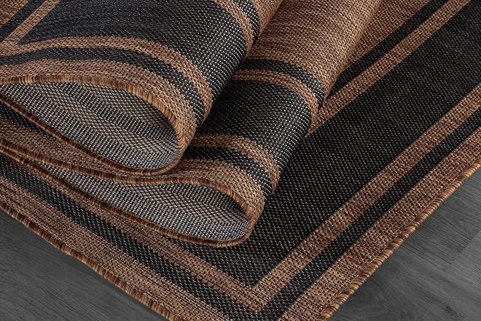 Beverly Rug Large Outdoor Rug 10x14 Modern Bordered Area Rugs - Image 8