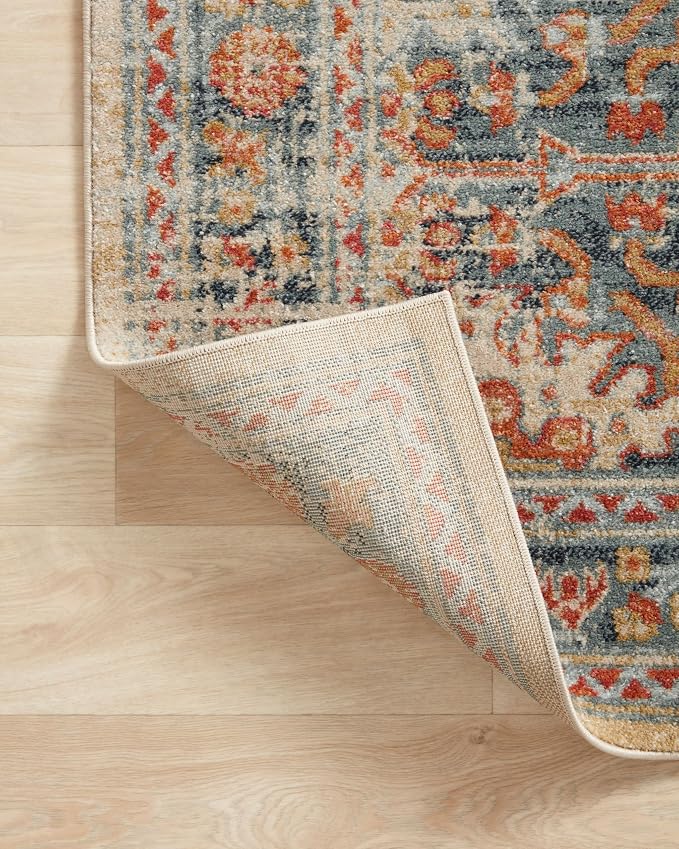 Loloi Jocelyn Collection JOC-03 Mist/Multi 2'-3" x 4'-0" .38" Thick Accent Rug - Image 8
