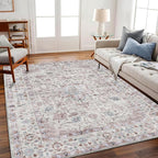 Area Rug 6'x9' Washable Vintage Traditional Floor Cover Thin Retro Kitchen by CHAMPLANT