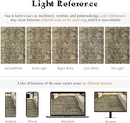 Light Brown Entryway Area Rug 2x3 Vintage Indoor Kitchen Washable Door Mat - Image 2