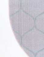 Rugs.com Lattice Frieze Collection Rug – 5' x 8' Oval Light Pink Medium Rug - Image 9