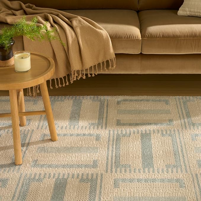 Nourison Home Nordic Ivory Blue 8' x 10' Area Rug - Image 5