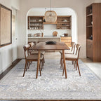 GENIMO 10x14 Area Rugs for Living Room, Machine Washable Non Slip Vintage Retro - Image 2