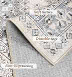 zesthome 2x6 Runner Rug for Hallways, Machine Washable Rug, Non Slip Vintage - Image 3