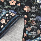 5x7 Washable Non-Slip Rug, Vintage Floral Area Rug - Image 4