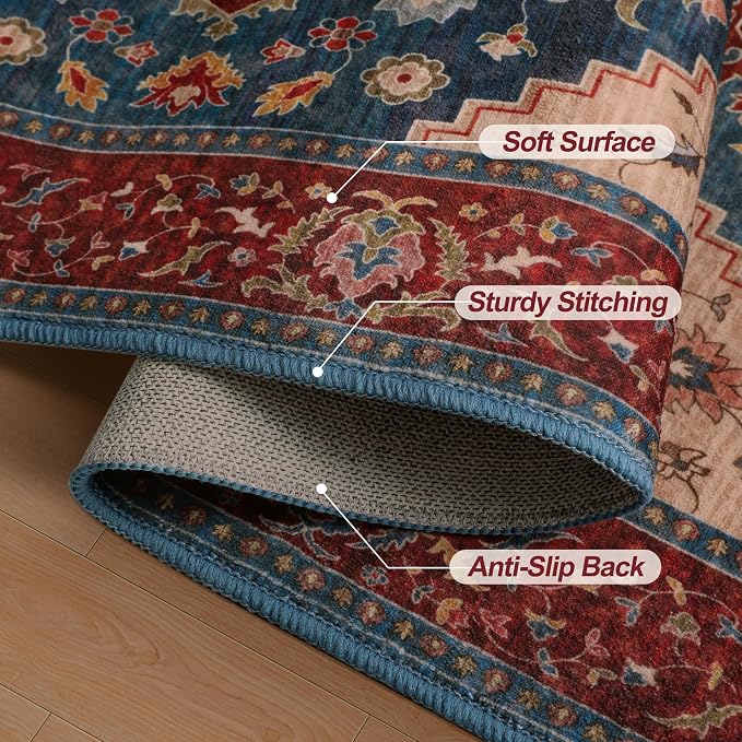 Tangsoo Vintage Small 2x3 Washable Rugs - Image 7