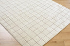 Livabliss x Our PNW Home Cascade Minimalist Grid Area Rug, Grid Ivory/Taupe - Image 8
