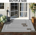 Front Door Mat 20''x31'', Drainage Heavy Duty Dirt Trapping Non-Slip Doormats - Image 2