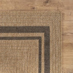 Beverly Rug Easy Jute Bordered Rug 10x14 Washable Large Indoor Outdoor Area Rugs - Image 6