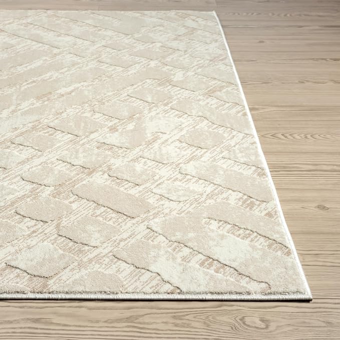 Abani Terra Cream Area Rug for Living Room, Bedroom - Image 5
