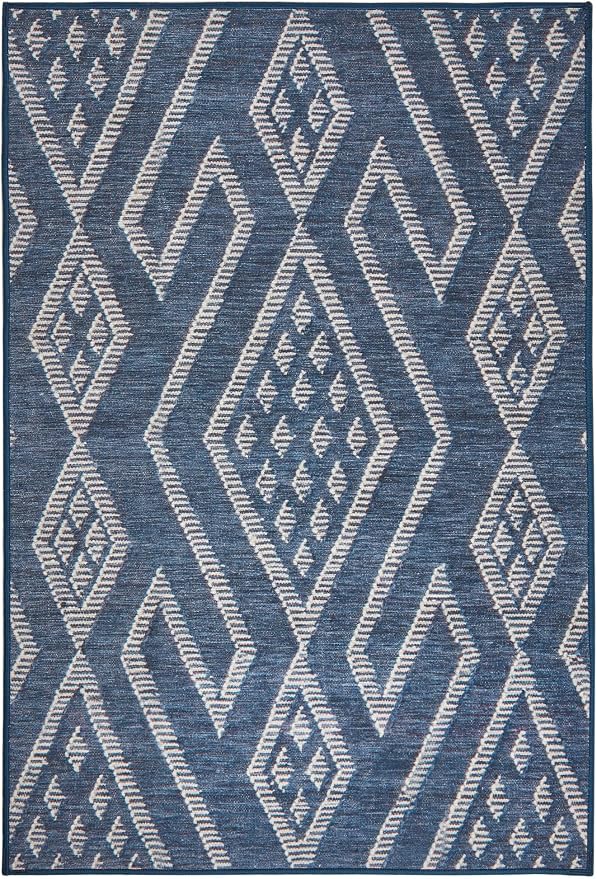 Dash & Albert Guthrie Navy Machine Washable Rug, 2 X 3 Feet by DashAlbert