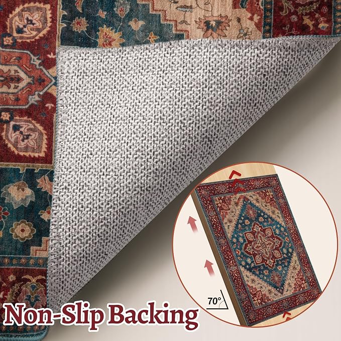 Tangsoo Vintage Small 2x3 Washable Rugs - Image 6