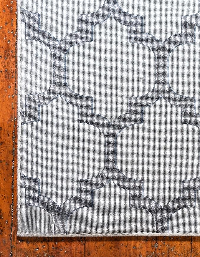 Rugs.com Lattice Collection Rug – 9x12 Beige and Gray Medium-Pile Rug Perfect - Image 6