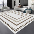 Moroccan Farmhouse Area Rugs 3x4ft, Neutral Geometric Pattern in Off-White Rug by Unknown