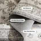 Marsail 8x10 Washable Area Rug, Soft & Slip-Resistant Large Area Rug - Image 6