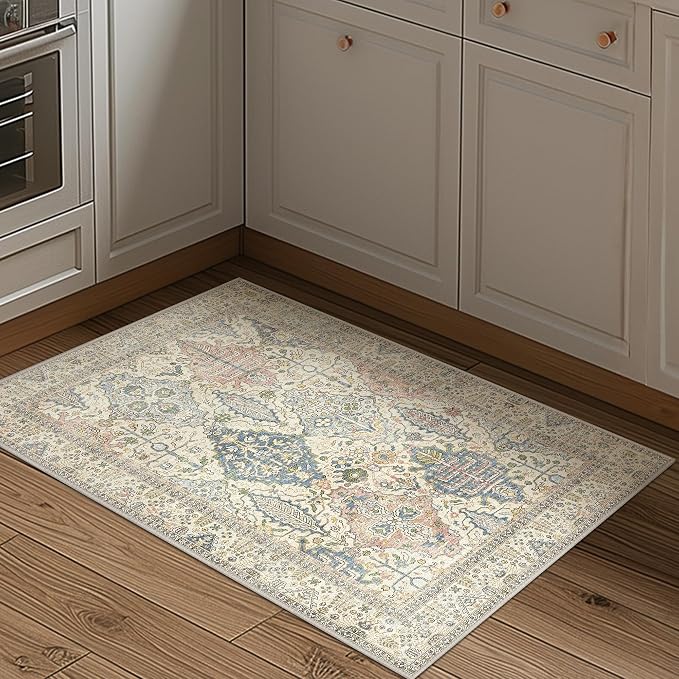 Bavni Area Rug 2X3, Small Aesthetic Entryway Rug, Non Slip Rugs - Image 4