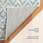 Dash and Albert Melange Diamond Machine Washable Area Rug - Image 6