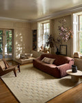 Loloi Leanne Ford Craven Collection CVN-04 Oatmeal/Dove 3'-6" x 5'-6" Accent by Loloi
