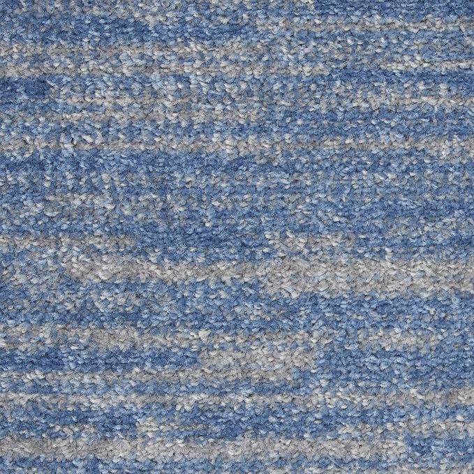 Nourison Home Nourison Essentials Blue Grey 4' x Round Area Rug - Image 10