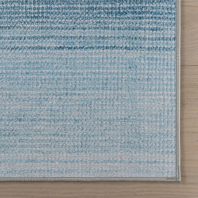 Dash & Albert Pandora Blue Machine Washable Rug, 6 X 9 Feet - Image 7
