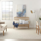 Nourison Home Courtyard Ivory Silver 7' x 10' Area Rug - Image 3