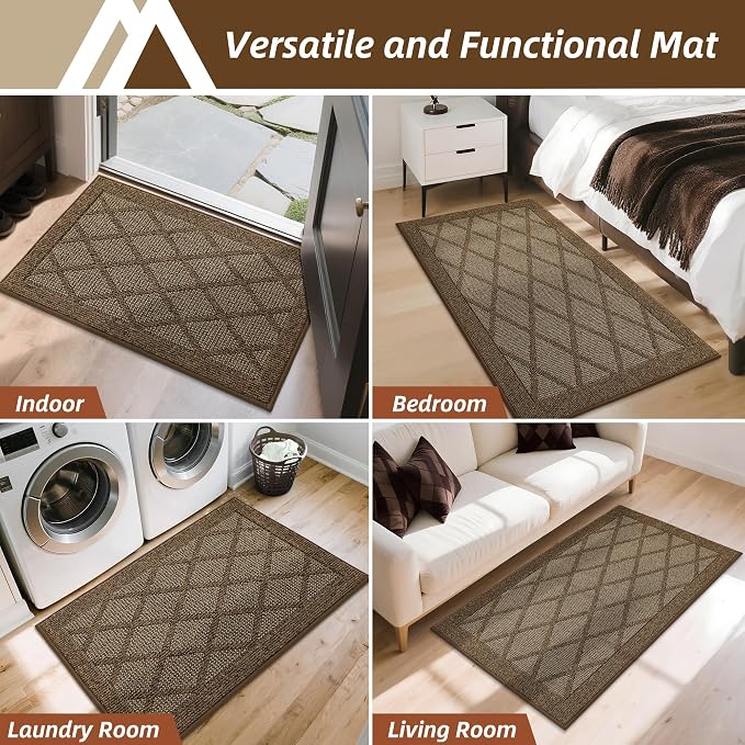 COSY HOMEER Non-Slip Door Mat 20"x32", Entryway Rugs Low Profile Absorbent Dirt - Image 7